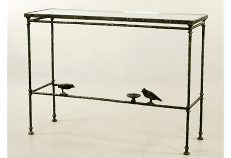Console With Birds