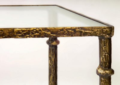 Giacometti End Bronze Table-Detail Angle Leg